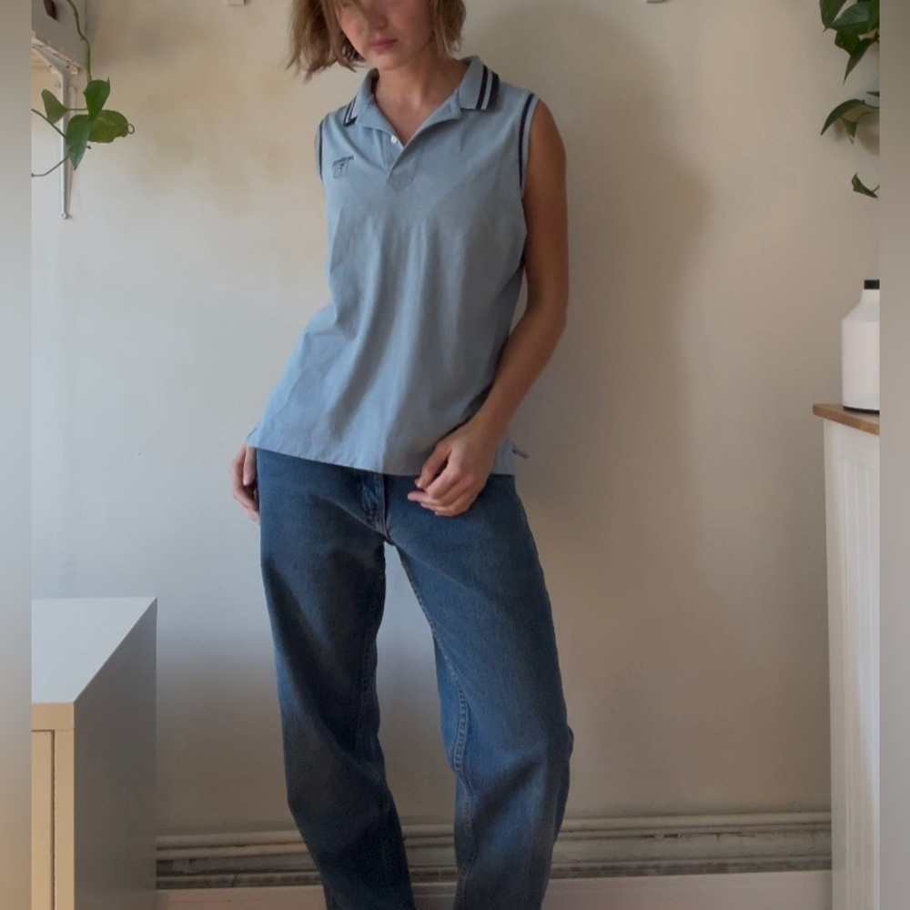 Vintage Sleeveless Polo – XL